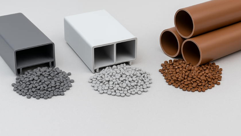 Profil, Boru ve Kanal Uygulamaları için U-PVC Rigid Malzemeler